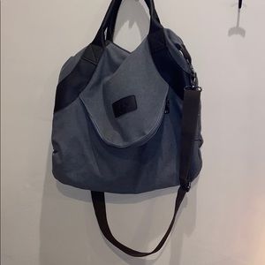 Navy Blue gross body saddle bag